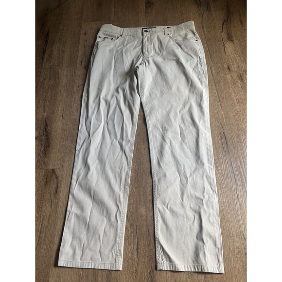 Brax Cooper Logo Khaki Pants Men's Sz 36x34 - Picture 1 of 9